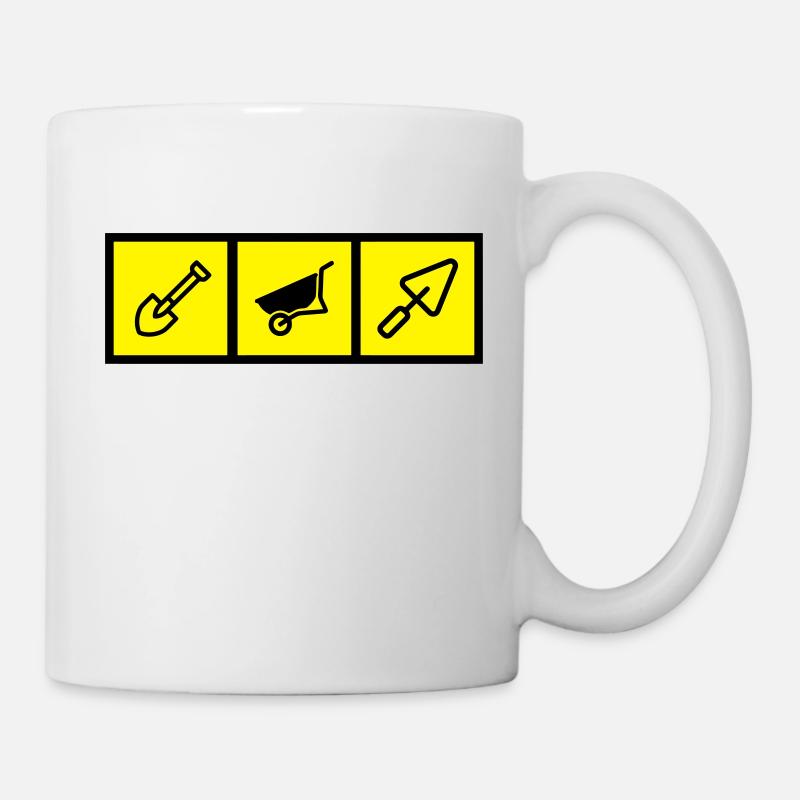 Maçon / Maçonnerie / Construction / Chantier - Mug blanc - blanc