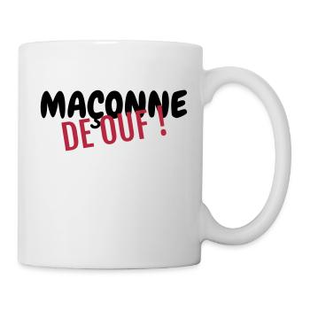 Maurer / Mauerwerk / Bau / Hersteller - Tasse - Weiß - Rechts