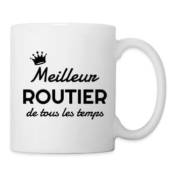Trucker LKW Fahrer Routier Truck Camion Transport - Mug - white - Right