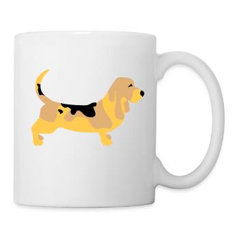 Basset Hound - Mug - white - Right