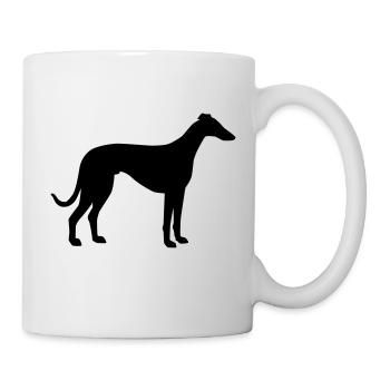 Whippet - Tasse - Weiß - Rechts