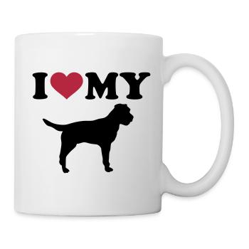 Border Terrier - Mug blanc - blanc - Droite
