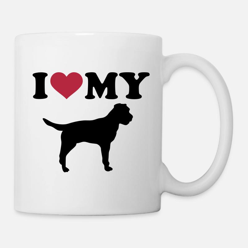 Border Terrier - Tasse - Weiß