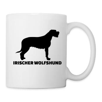 Irischer Wolfshund - Tasse - Weiß - Rechts