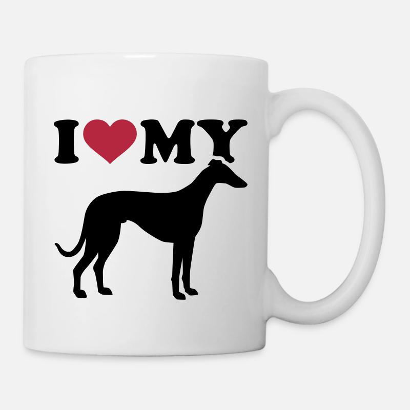 Italian Greyhound - Tasse - Weiß