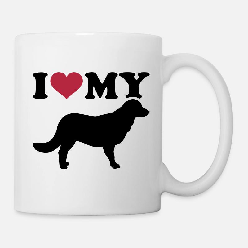 Flat Coated Retriever - Mug - white