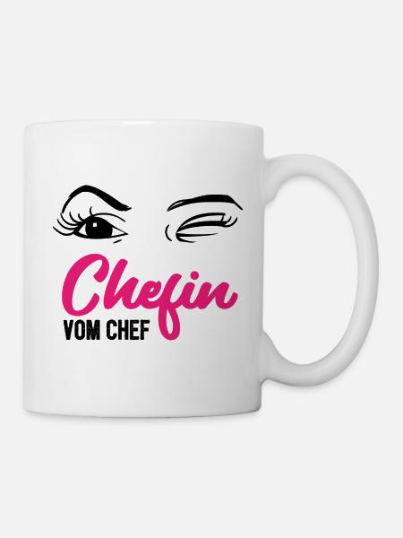 Chefin vom Chef - Geschäftsführer CEO Boss Leiter - Tasse - Weiß