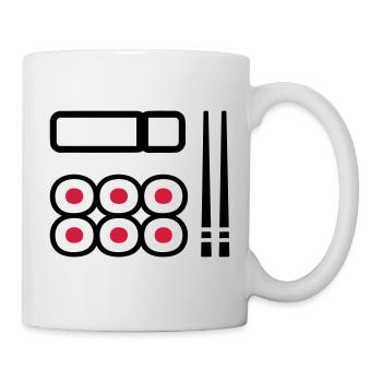 Sushi - Tasse - Weiß - Rechts