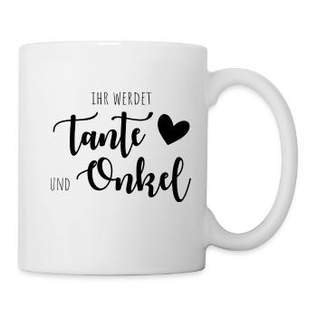 Ihr werdet Tante und Onkel! - Tasse - Weiß - Rechts
