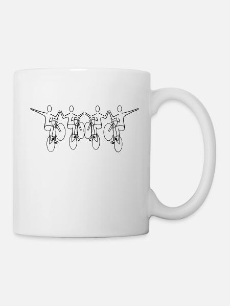 4er Kunstradsport 006 - Tasse - Weiß