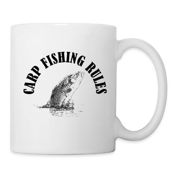 Carp Fishing Rules - Mug - white - Right
