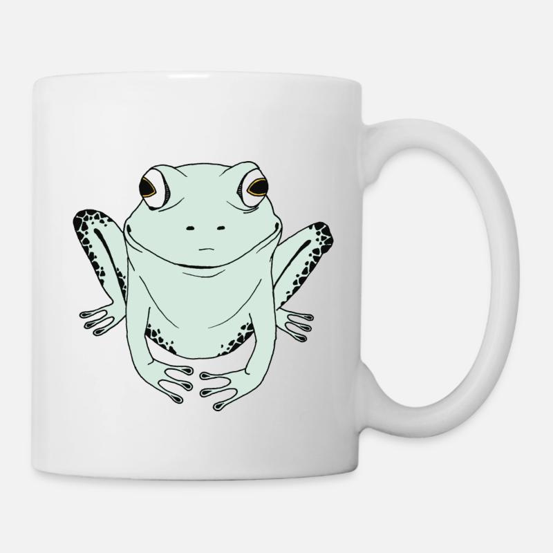 Grenouille heureuse - Mug blanc - blanc
