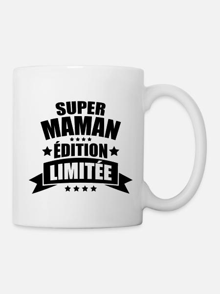super maman édition limitée - Mug blanc - blanc