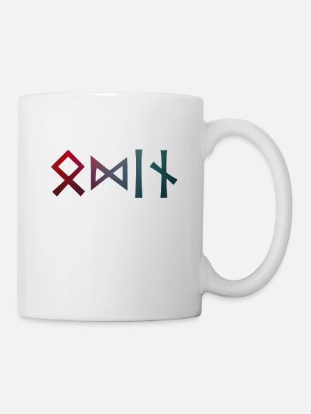 Wikinger Design: ODIN - Tasse - Weiß