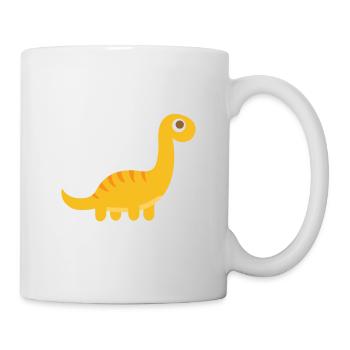 Cute Brachiosaurus Dinosaur - Mug - white - Right