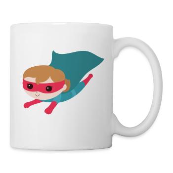 Superhero girl - Mug - white - Right