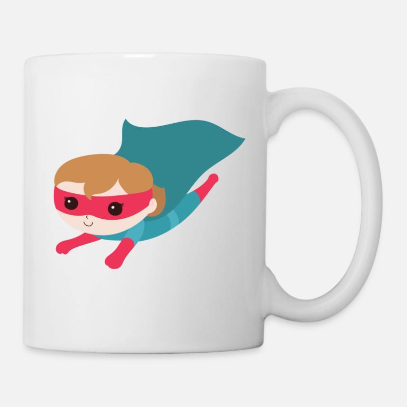 Superheld Mädchen - Tasse - Weiß
