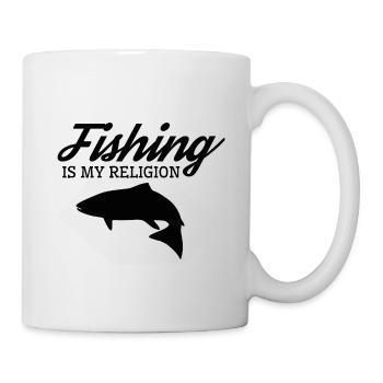 Pêche pêcheur religion pêche cadeau pêcheur - Mug blanc - blanc - Droite