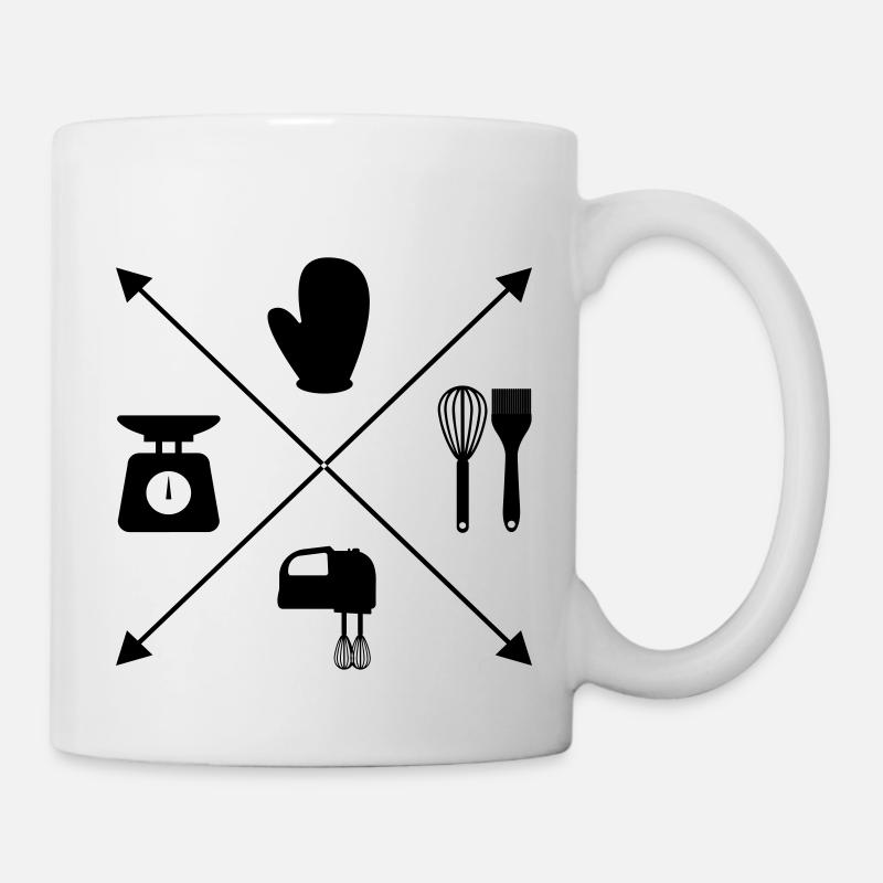 Backen - Tasse - Weiß