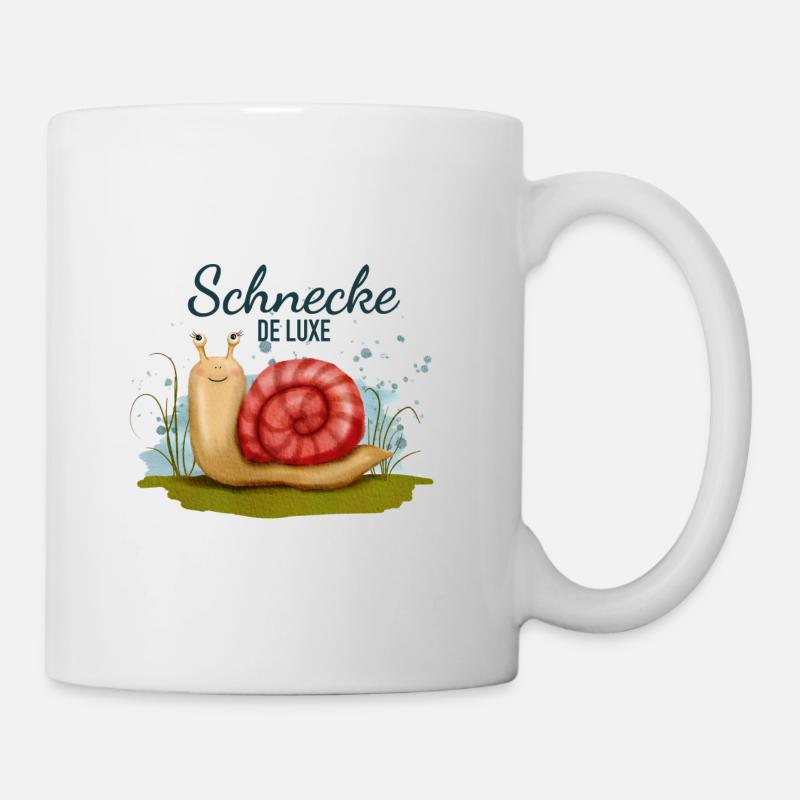 Snail deluxe pet name (snail shell) - Mug - white