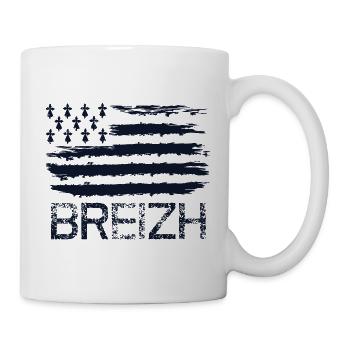 Breizh drapeau - Mug blanc - blanc - Droite