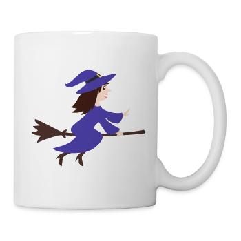 Hexe - Tasse - Weiß - Rechts