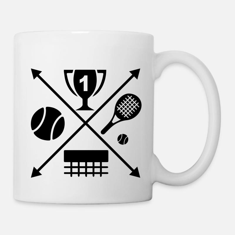 Tennis - Tasse - Weiß