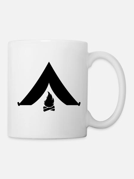 Camping - Tasse - Weiß