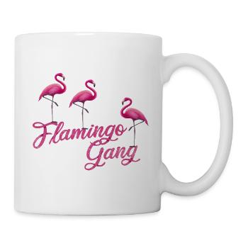 Flamingo Gang - Mug blanc - blanc - Droite