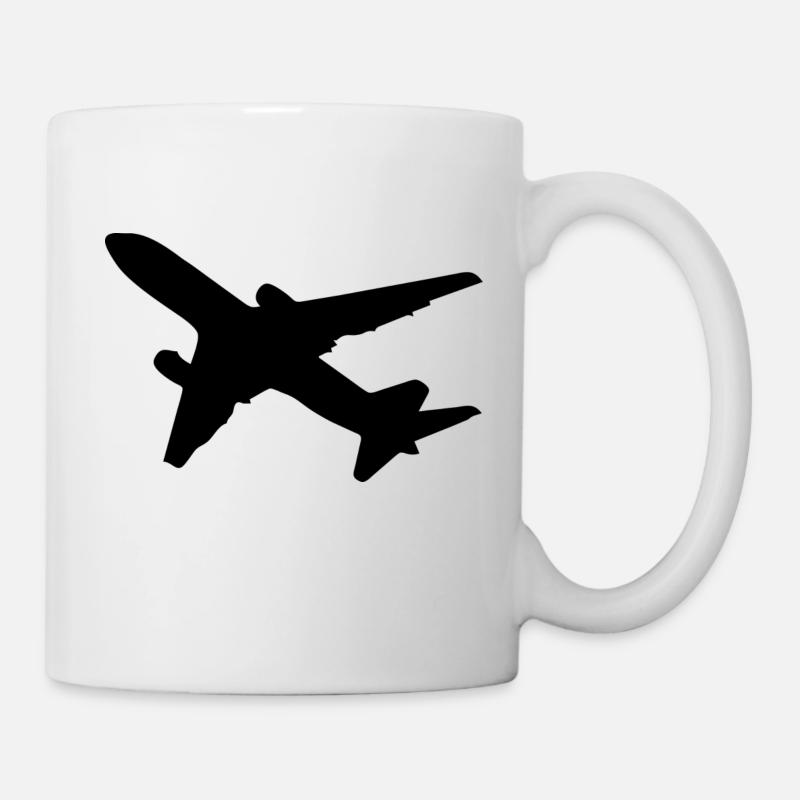 Black Aircraft - Tasse - Weiß