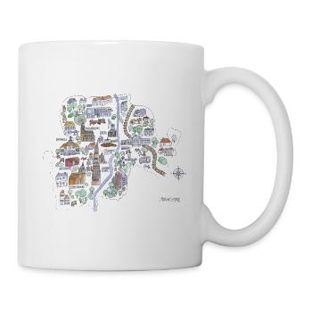 Lüneburg Landkarte - Tasse - Weiß - Rechts
