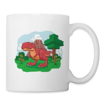 Voxelsaurus Rex - Mug - white - Right