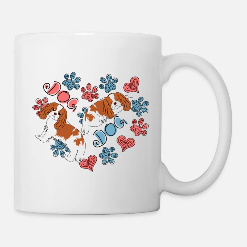 Cavalier King Charles Spaniel Chien - Mug blanc - blanc
