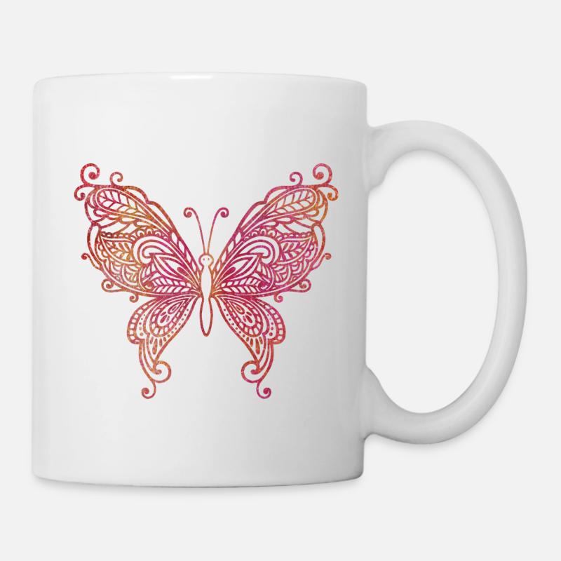 butterfly - Mug - white