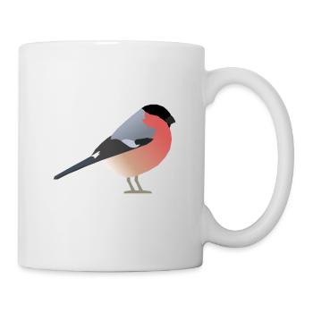 Bullfinch (Pyrrhula pyrrhula) - Mug - white - Right