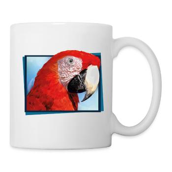 red macaw - Mug - white - Right