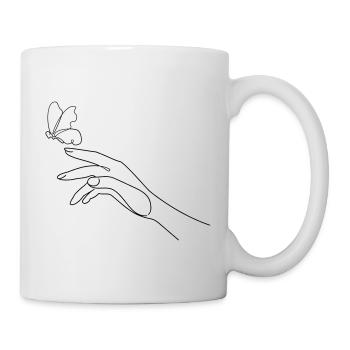 Hand Butterfly - Mug - white - Right