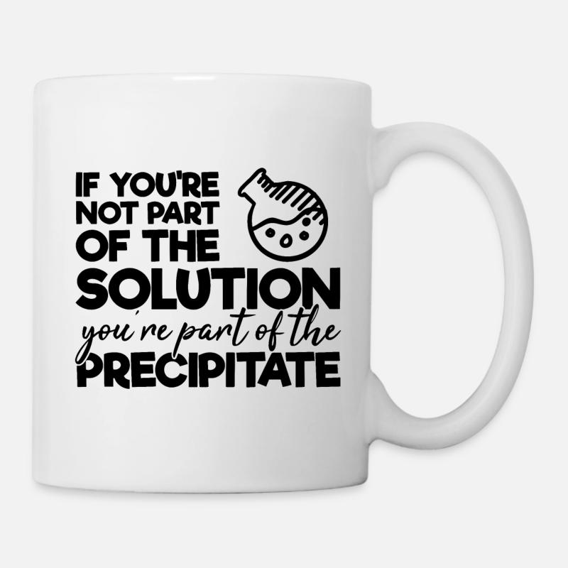 Citation drôle de scientifique d'humour de chimie - Mug blanc - blanc