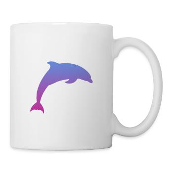 Delfin Dolphin - Tasse - Weiß - Rechts
