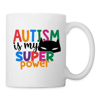 Autism Is My Super Power Colorful Awareness - Mug - white - Right