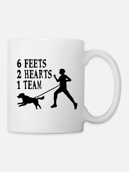 Canicross Hovawart Joggen Hund Hundespruch Sport - Tasse - Weiß