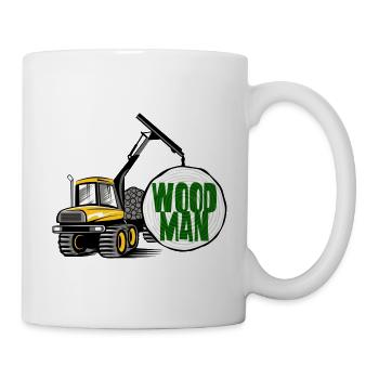 Transitaire Woodman, t-shirts, sweats à capuche, cadeaux - Mug blanc - blanc - Droite