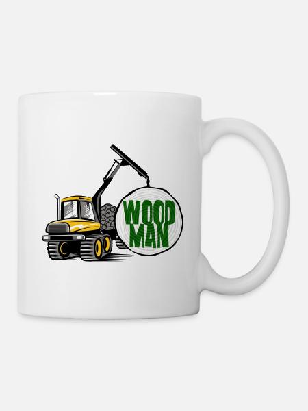 Transitaire Woodman, t-shirts, sweats à capuche, cadeaux - Mug blanc - blanc