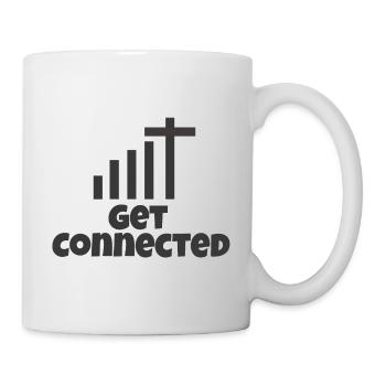 Jesus Verbinde dich mit Gott Pfarrer Gläubige - Tasse - Weiß - Rechts