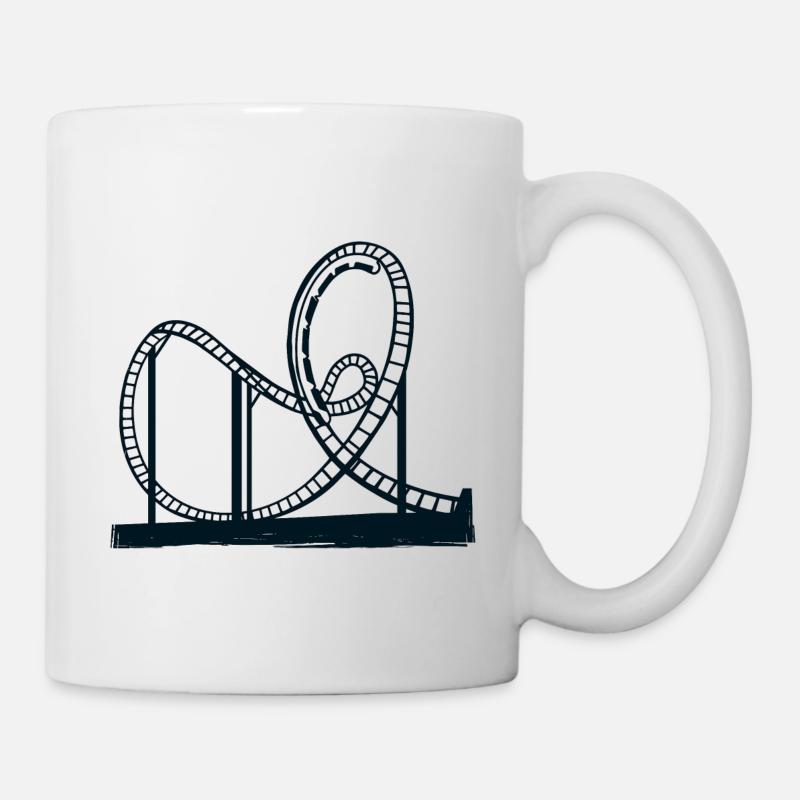 Achterbahn - Tasse - Weiß