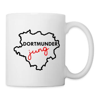 Dortmunder Jung - Ruhrpottkind - Heimat - Dortmund - Tasse - Weiß - Rechts