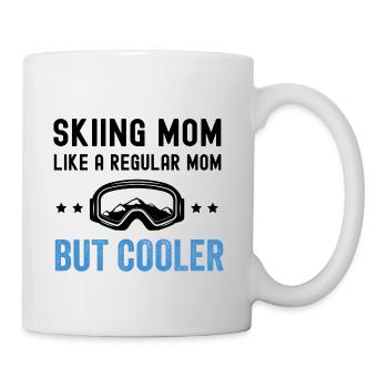 Ski Maman Ski Ski Drôle Drôle Maman Mère - Mug blanc - blanc - Droite