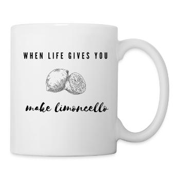 Quand la vie vous donne des citrons - faites du limoncello. - Mug blanc - blanc - Droite
