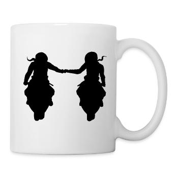 Biker Buddy Friends Freunde Biker-Girls Bikerin - Mug - white - Right