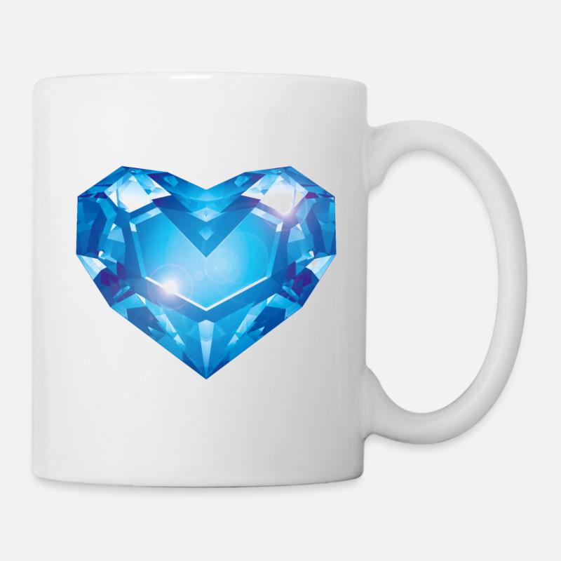 Valentinstag Herz - Tasse - Weiß